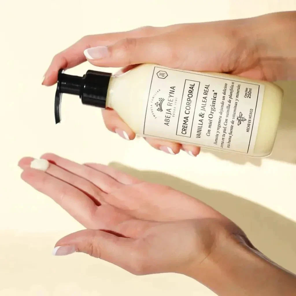 Crema Corporal Orgánica Vainilla y Jalea Real Abeja Reyna