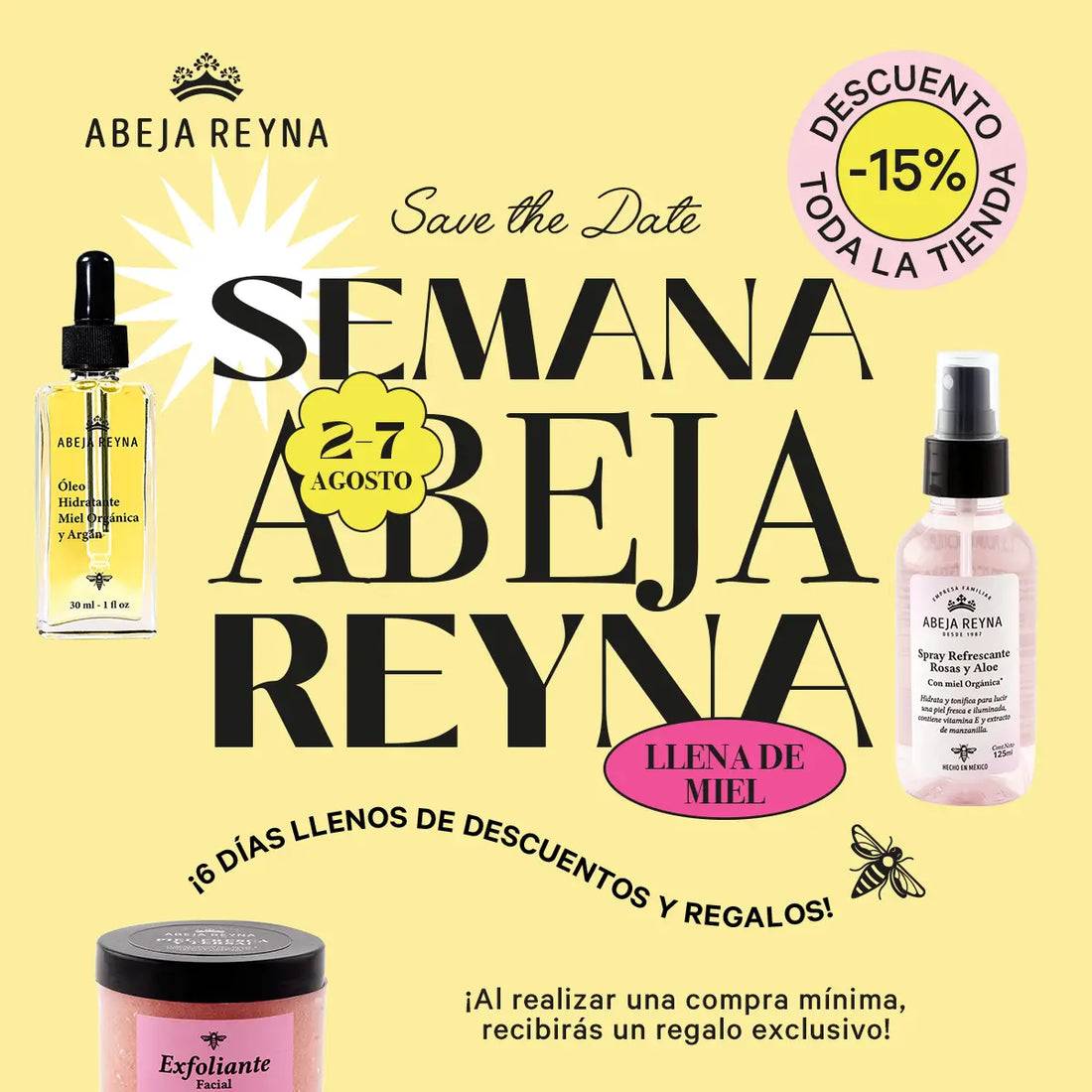 Semana Abeja Reyna: La marca mexicana lanza increíbles promociones para conseguir una rutina de skincare a base de miel