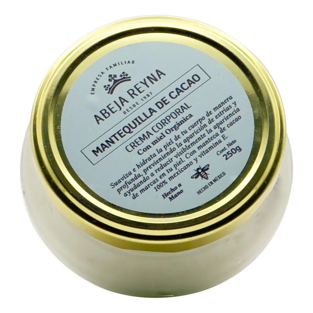 Crema corporal de Mantequilla de Cacao y miel orgánica