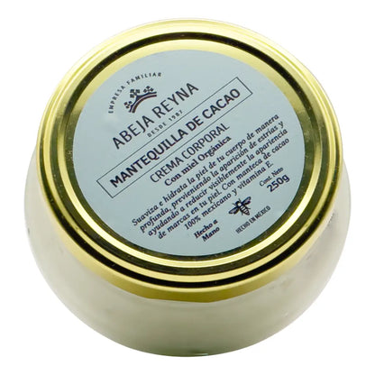 Crema corporal de Mantequilla de Cacao y miel orgánica