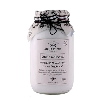 Crema Corporal Orgánica de Almendra y Jalea Real Abeja Reyna