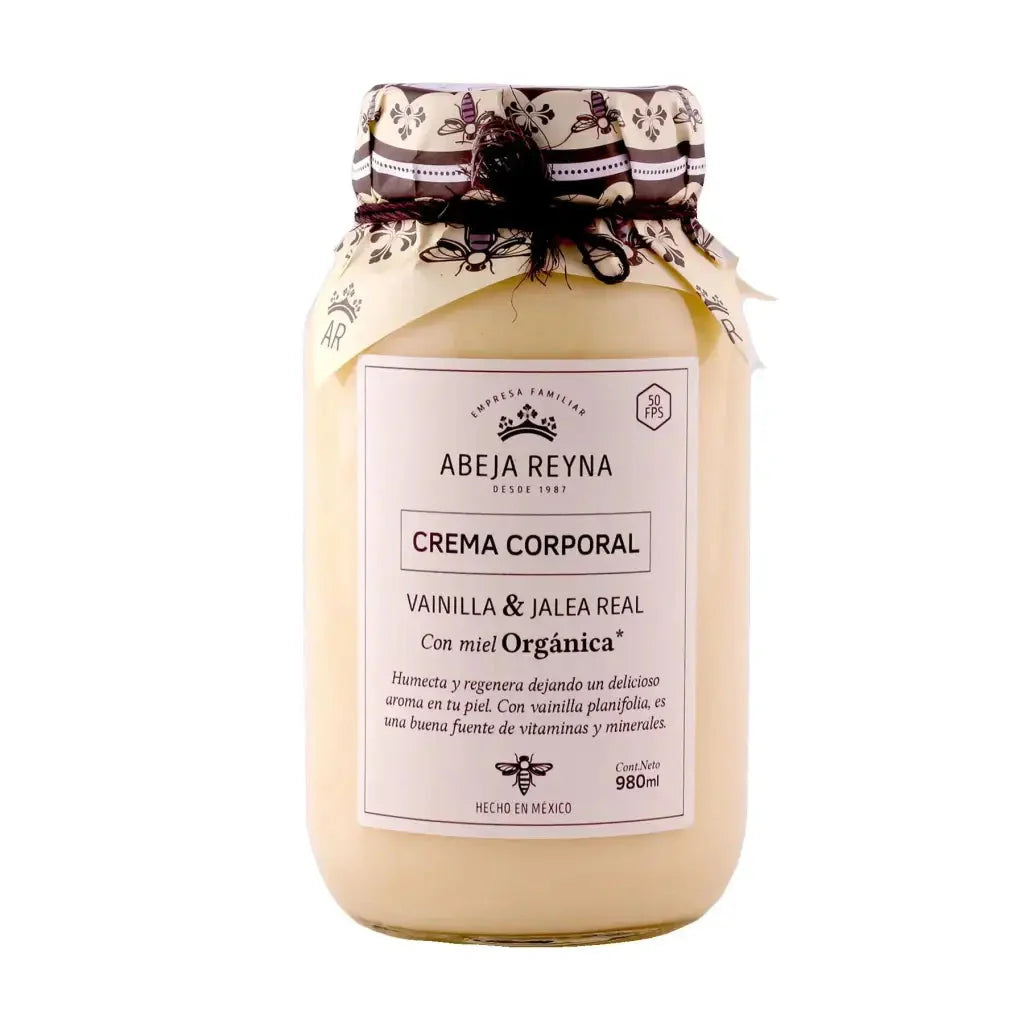 Crema Corporal Orgánica Vainilla y Jalea Real Abeja Reyna