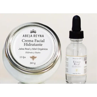 Crema Facial + Elixir real sérum facial