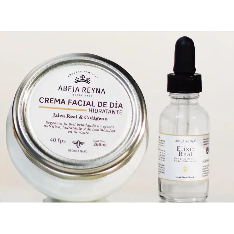 Crema Facial + Elixir real sérum facial