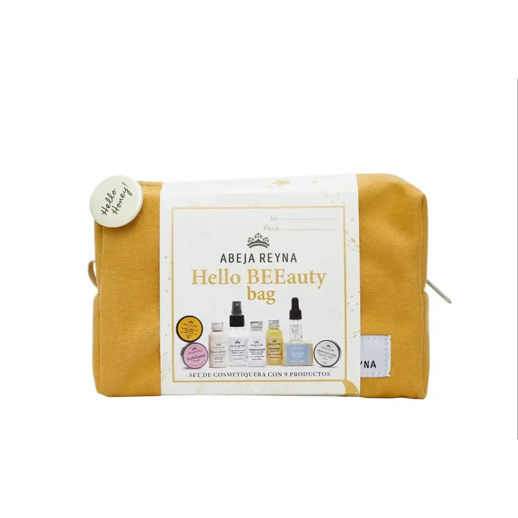 Hello BEEauty bag | cosmetiquera 9 amenidades Abeja Reyna